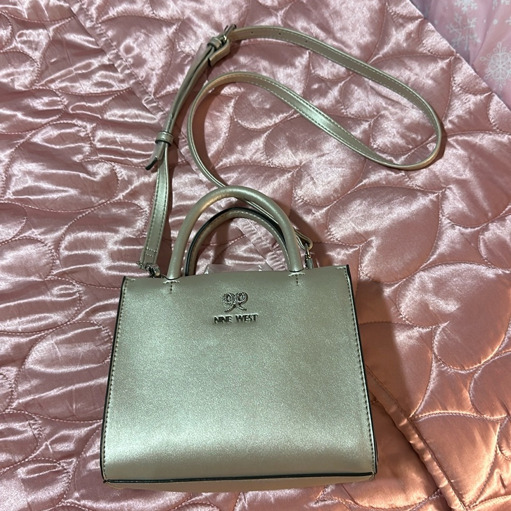 NINE WEST Champagne Crossbody Bag